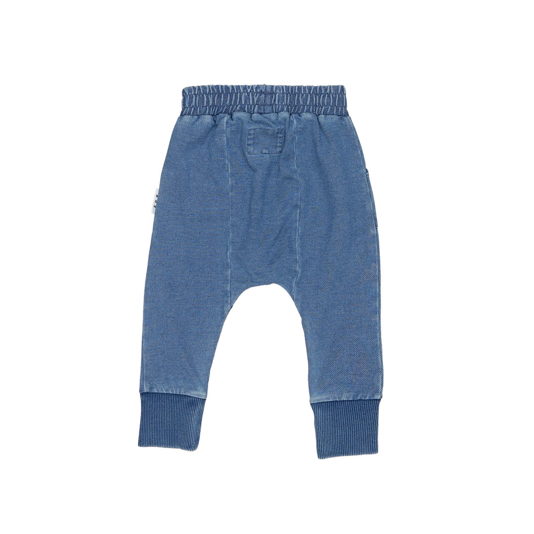 Huxbaby Huxbear Knit Denim Drop Crotch Pant