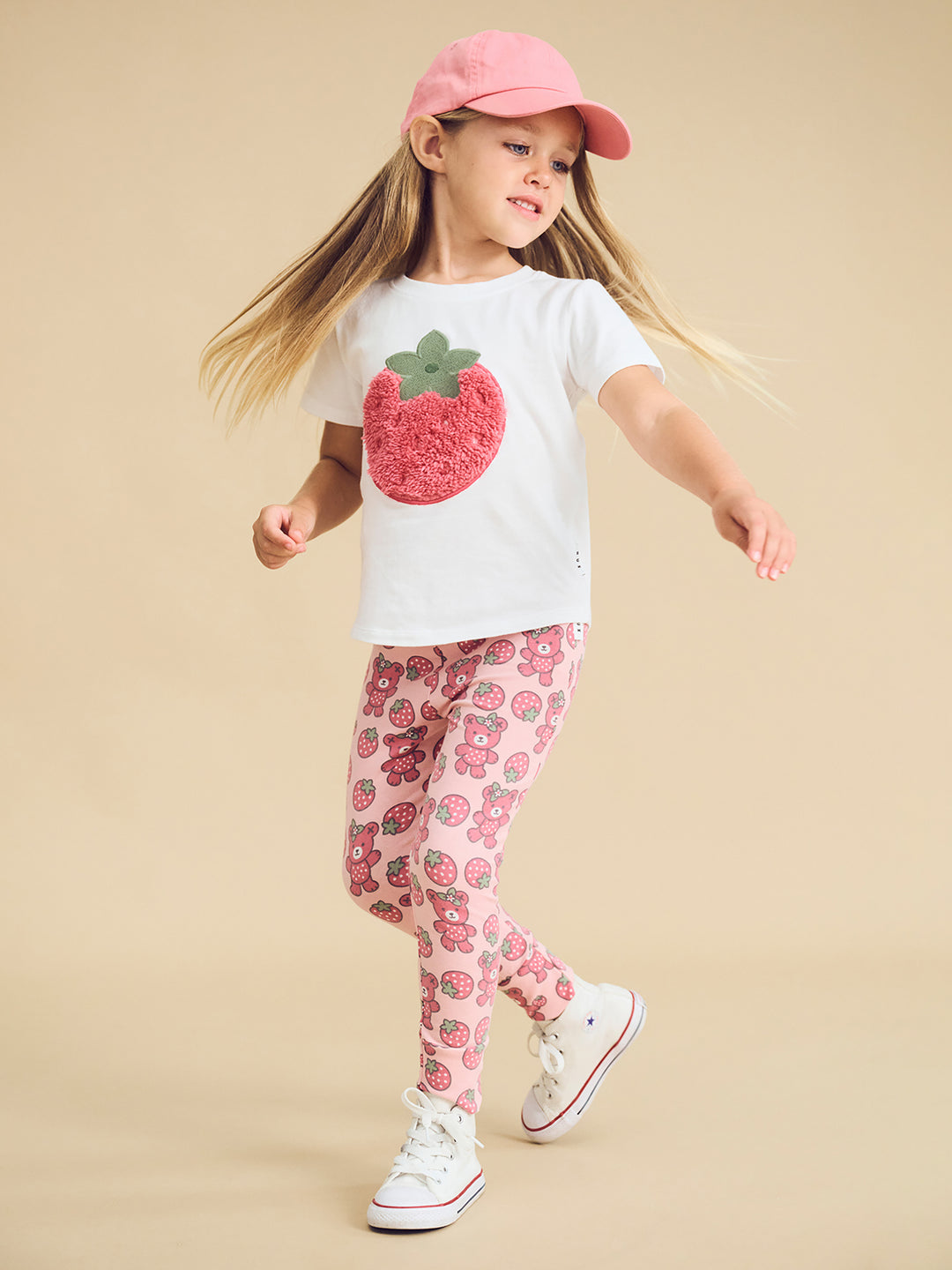 Huxbaby Berry Bear Legging - Candy