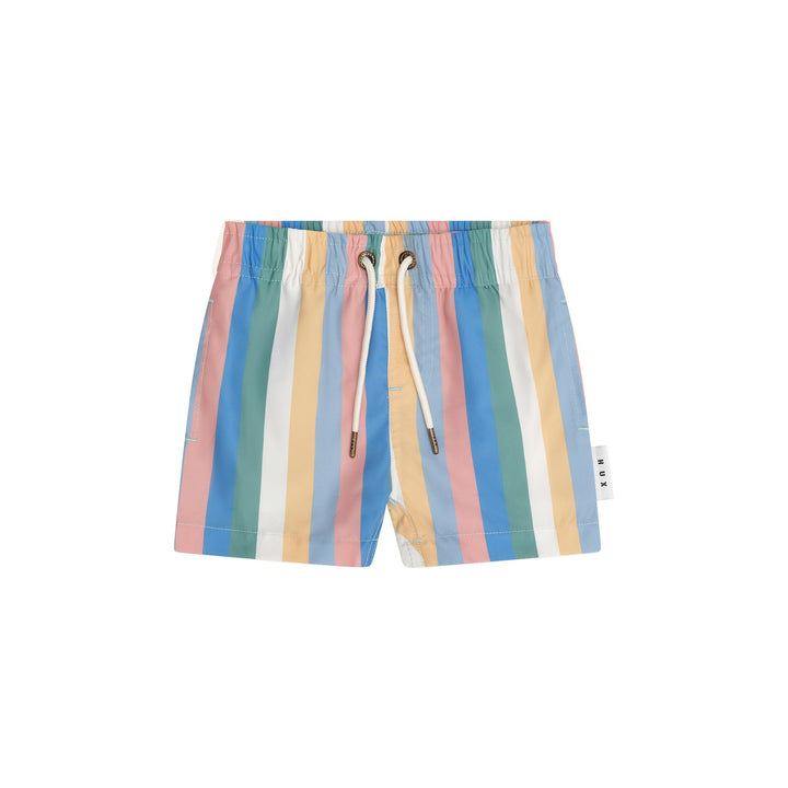 Huxbaby Vintage Stripe Swim Short - Multi Stripe