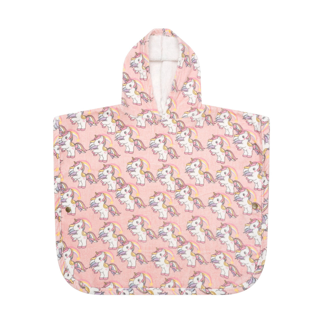 Huxbaby Rainbow Unicorn Swim Poncho - Candy