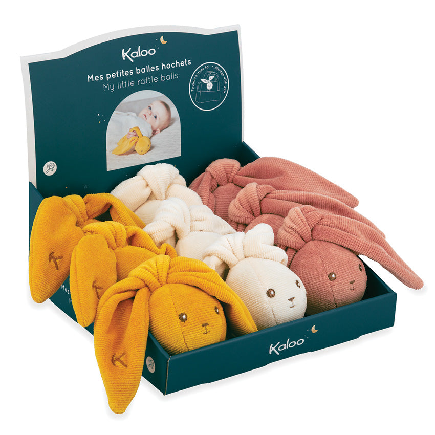 Kaloo - Lapinoo Rabbit Rattle Balls - Assorted