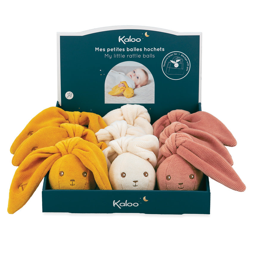 Kaloo - Lapinoo Rabbit Rattle Balls - Assorted