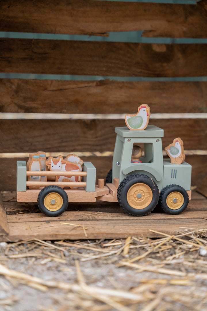 Little Farm Tractor With Trailer