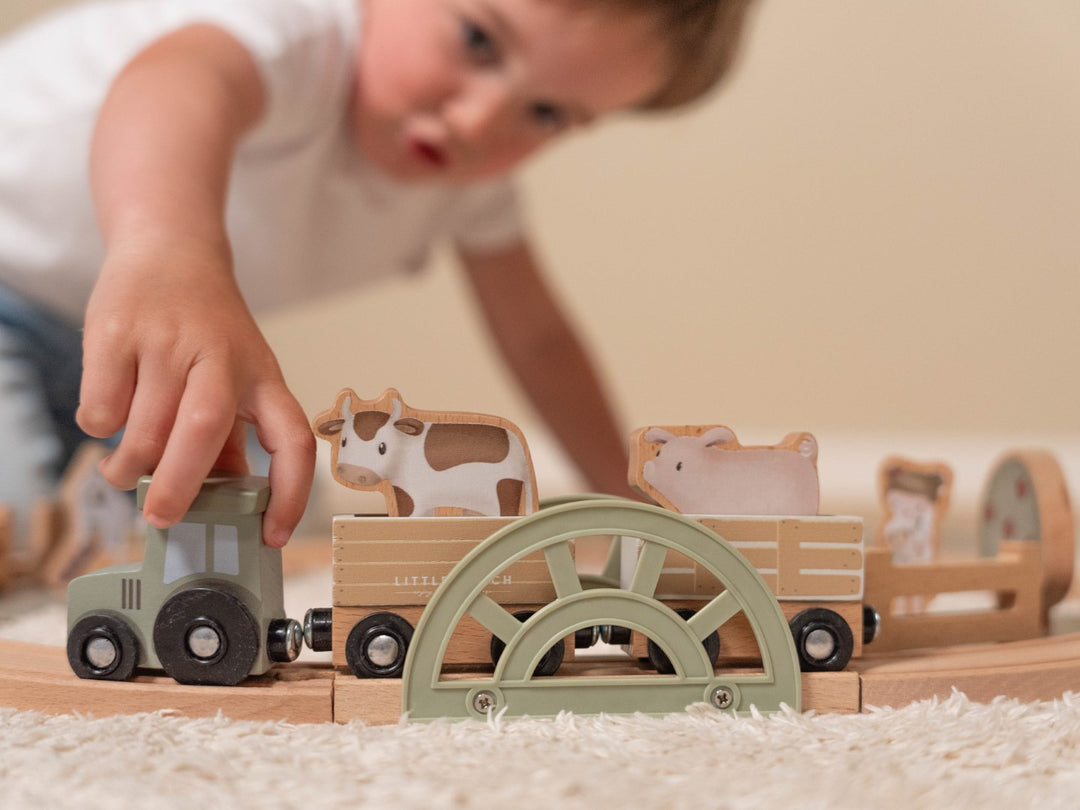 Little Farm Wooden Train Track