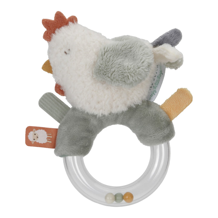 Little Farm Ring Rattle - Chickem