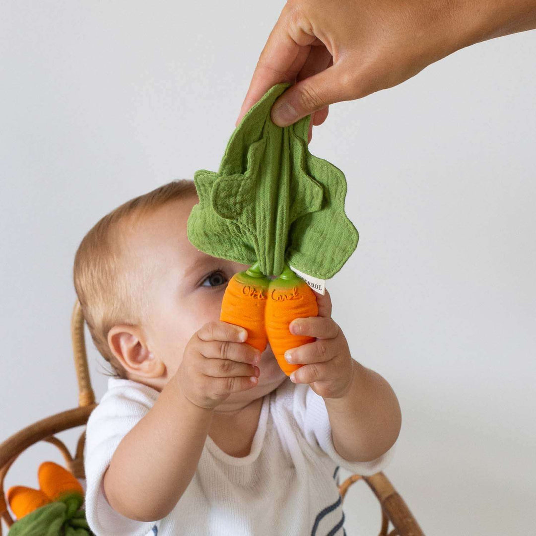 Cathy The Carrot Mini Doudou Teether