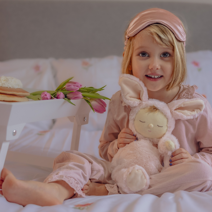 Olli Ella Lullaby Cozy Dinkum Bunny Moppet - Pink