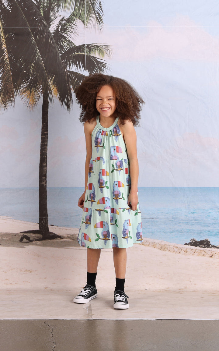 Minti Icecream Toucan Dress - Mint Marle