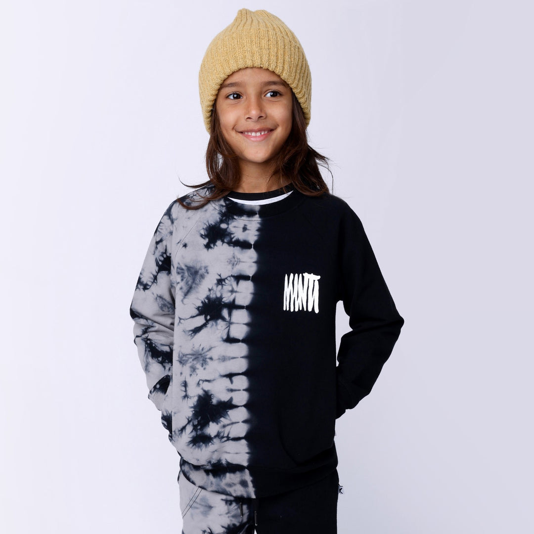 Minti Duo Tie Dye Crew - Black