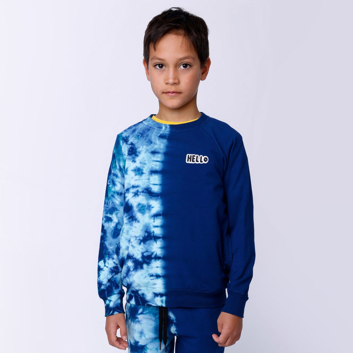 Minti Duo Tie Dye Crew - Navy