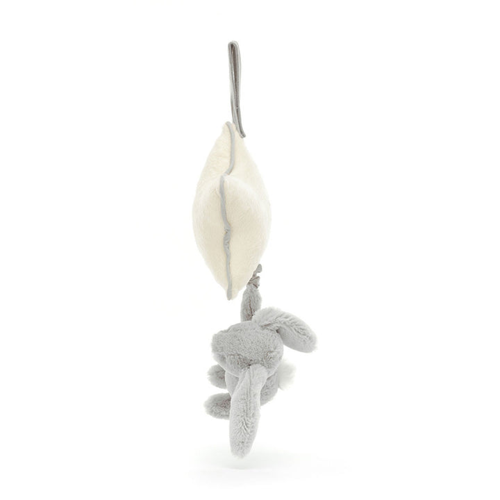 Jellycat Bashful Bunny Musical Pull - Silver