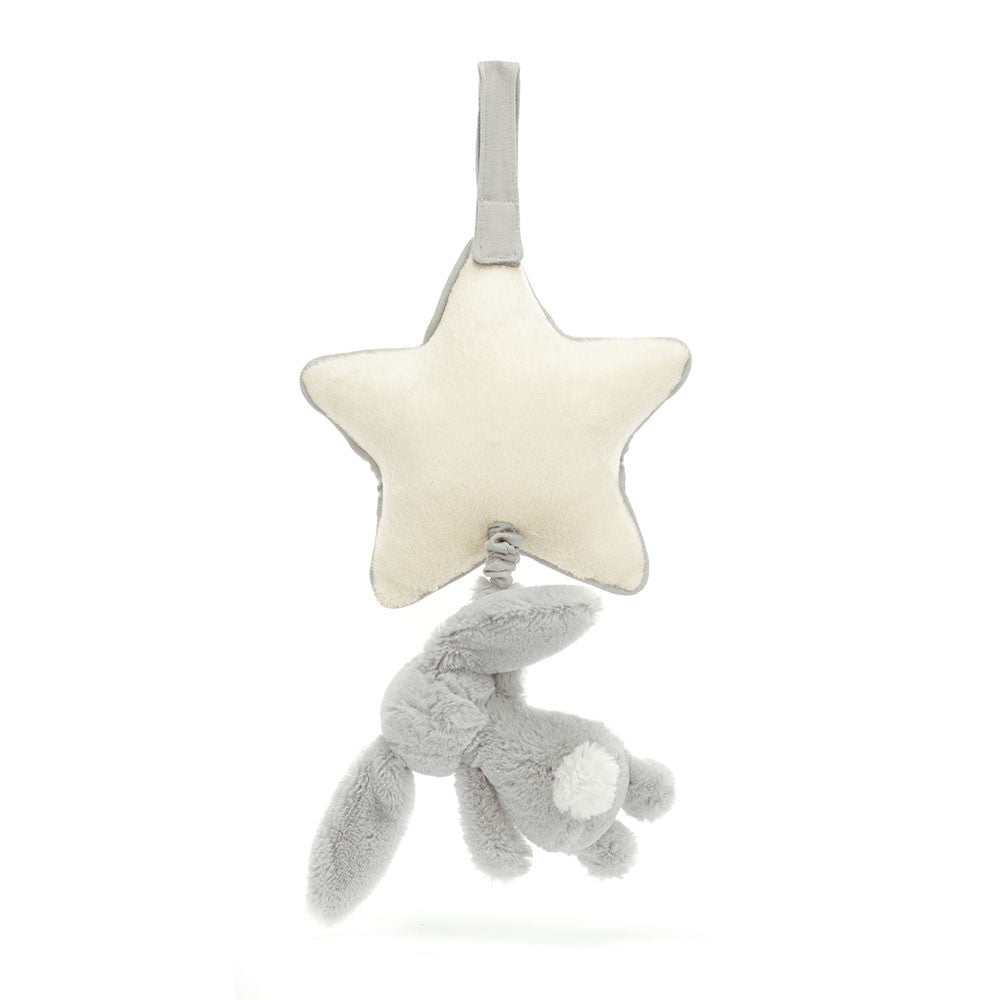 Jellycat Bashful Bunny Musical Pull - Silver