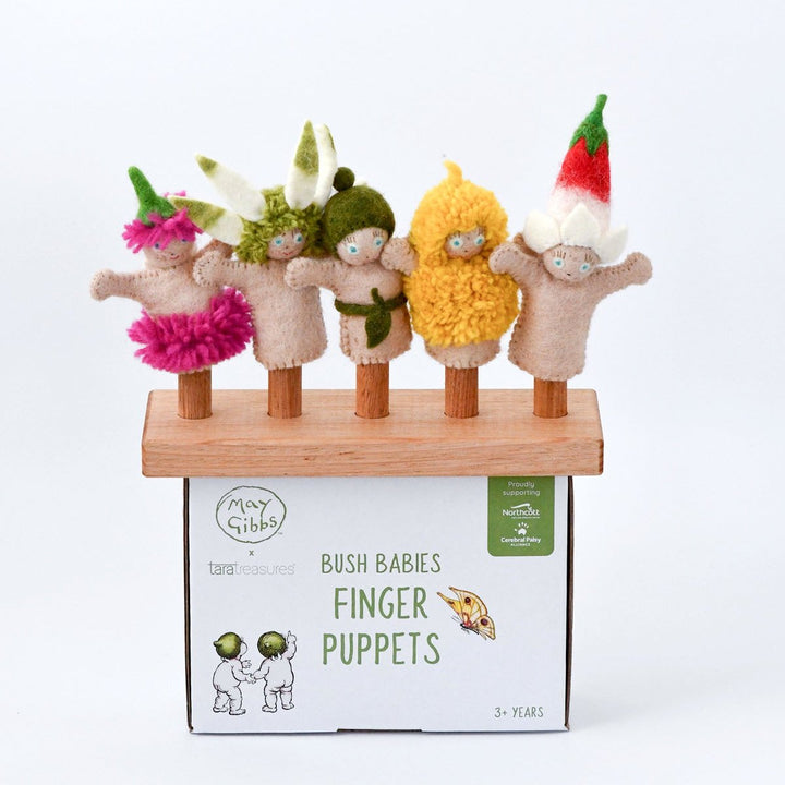 Tara Treasures x May Gibbs - Bush Babies Finger Puppets Set