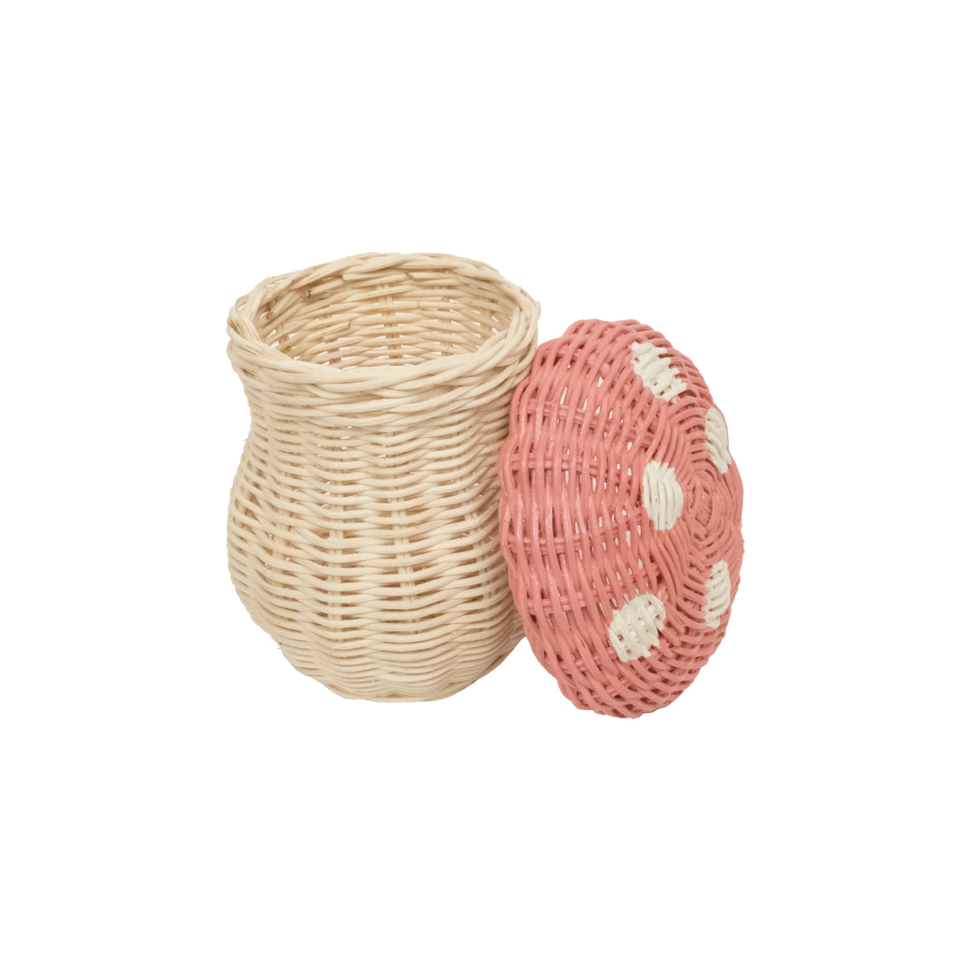 Olli Ella Porcini Basket - Musk/Straw