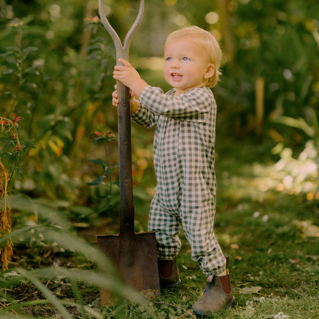 Nature Baby Darcy Suit - Thyme Check