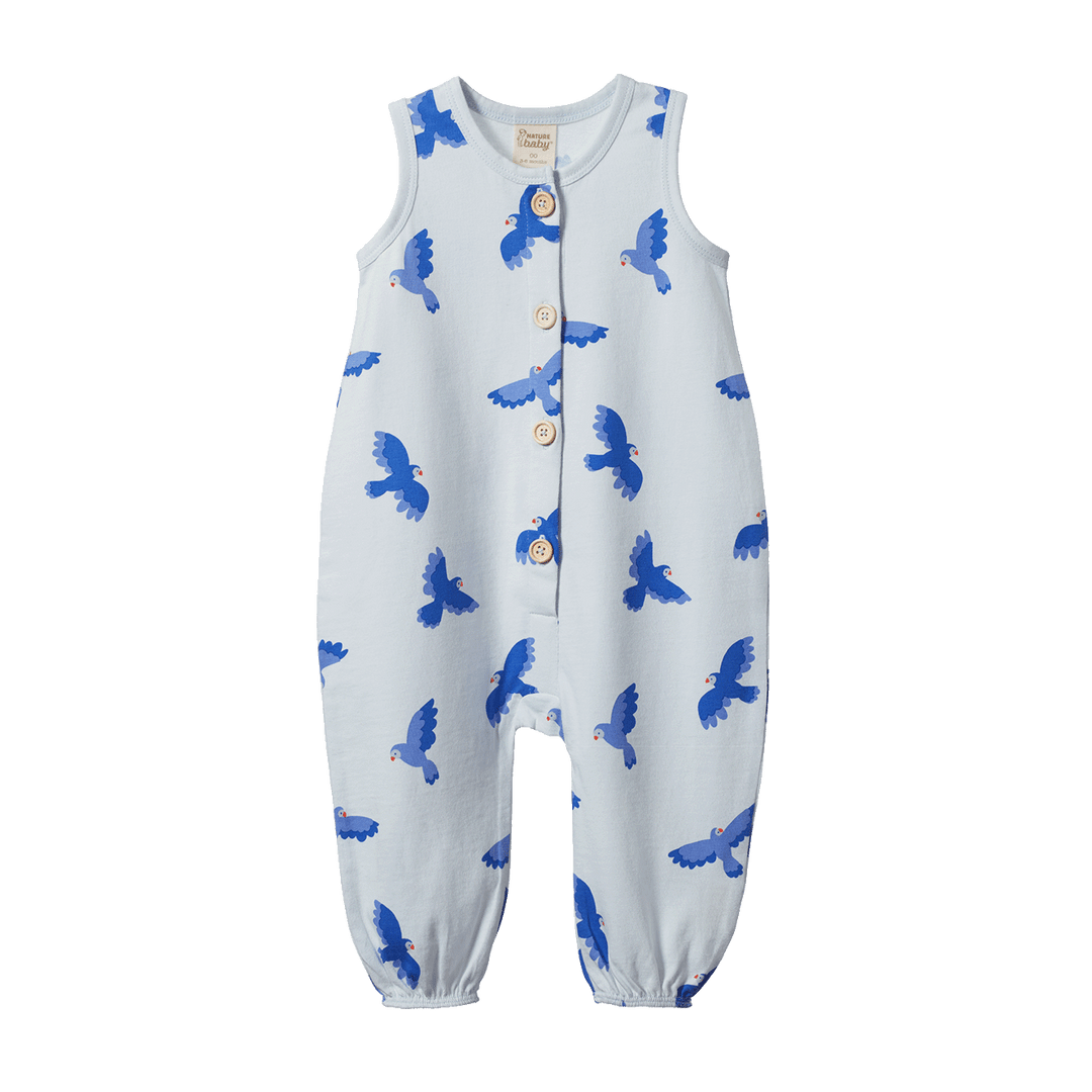 Nature Baby August Suit - Songbird Print