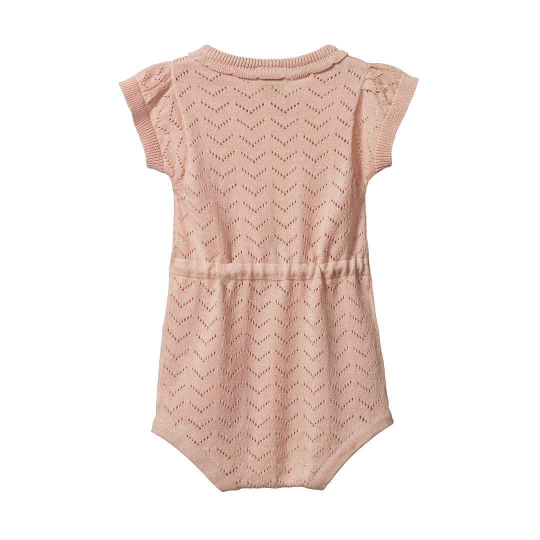 Nature Baby Lottie Suit - Rose Bud Pointelle