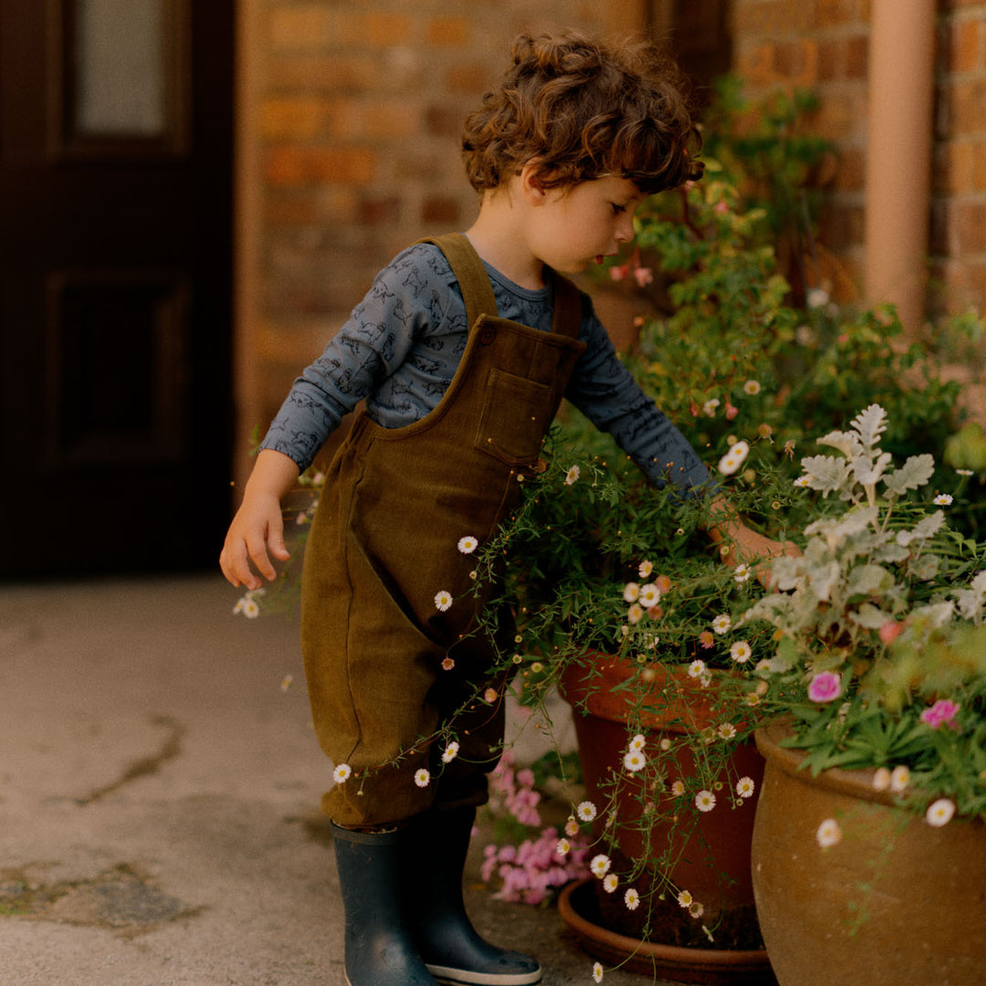 Nature Baby Tipper Overalls - Herb