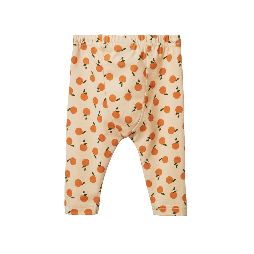 Nature Baby Leggings - Orange Blossom Print