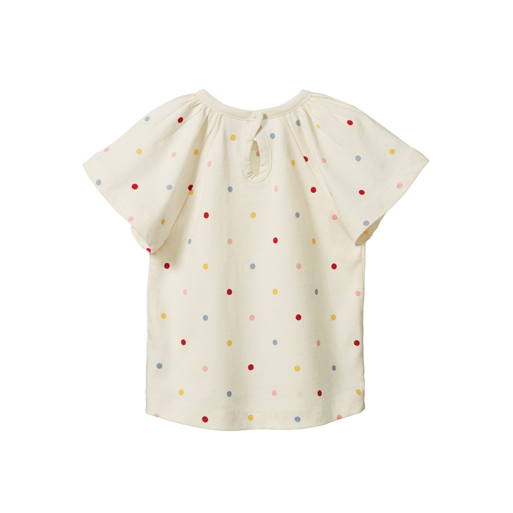 Nature Baby Faye Tee - Polka Dot Dusky Print