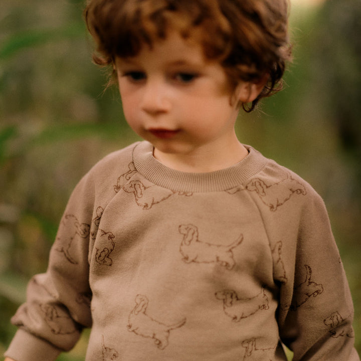 Nature Baby Emerson Sweater - Happy Hounds Print