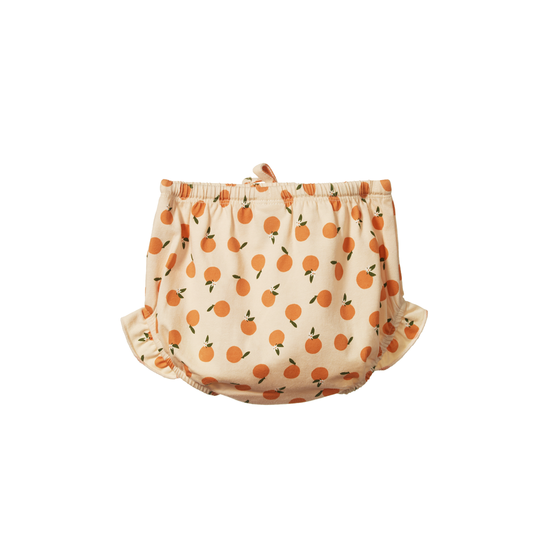 Nature Baby Petal Bloomers - Orange Blossom Print