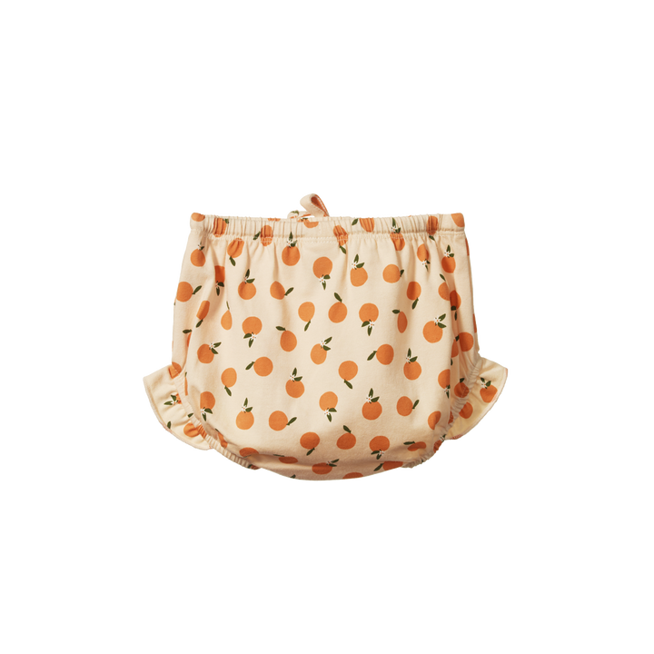 Nature Baby Petal Bloomers - Orange Blossom Print