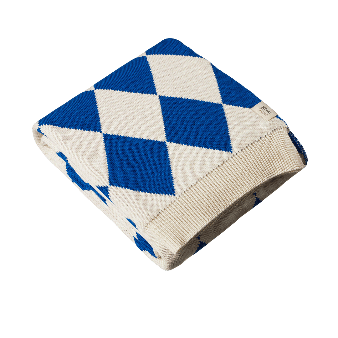 Nature Baby Dune Blanket - Blue Diamond