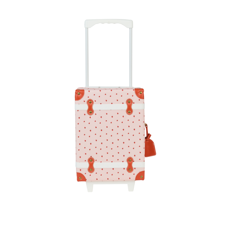 Olli Ella See-Ya Suitcase - Strawberry