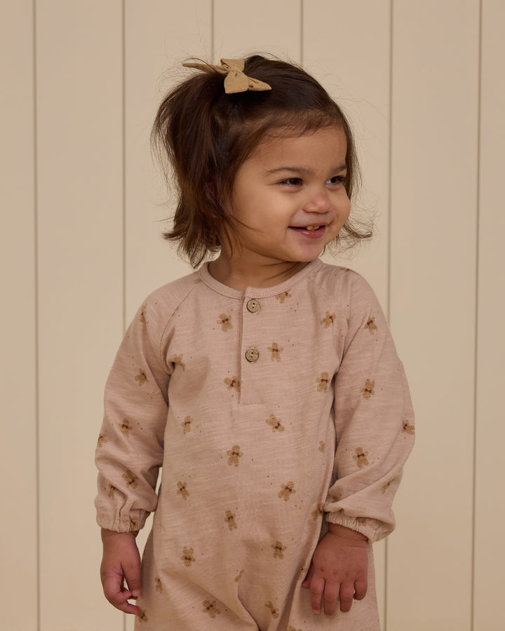 Rylee + Cru Henley Jumpsuit - Gingerbread