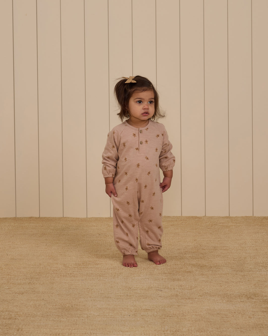 Rylee + Cru Henley Jumpsuit - Gingerbread