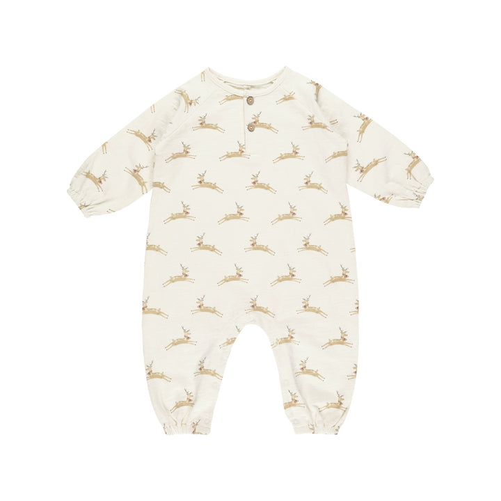 Rylee + Cru Henley Jumpsuit - Reindeer