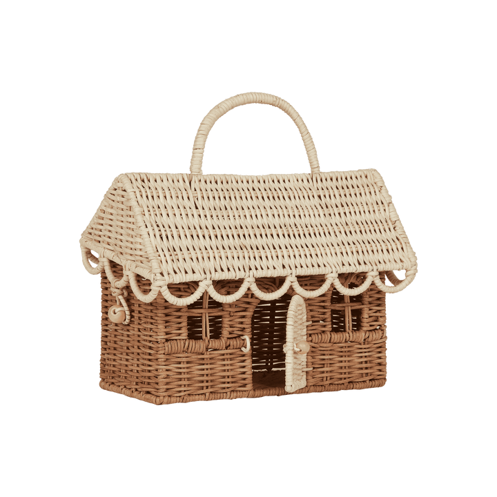 Olli Ella Gingerbread Casa Clutch - Natural/Straw