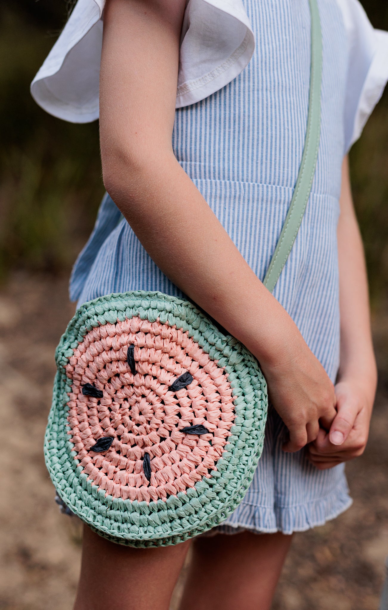 Watermelon straw bag sale