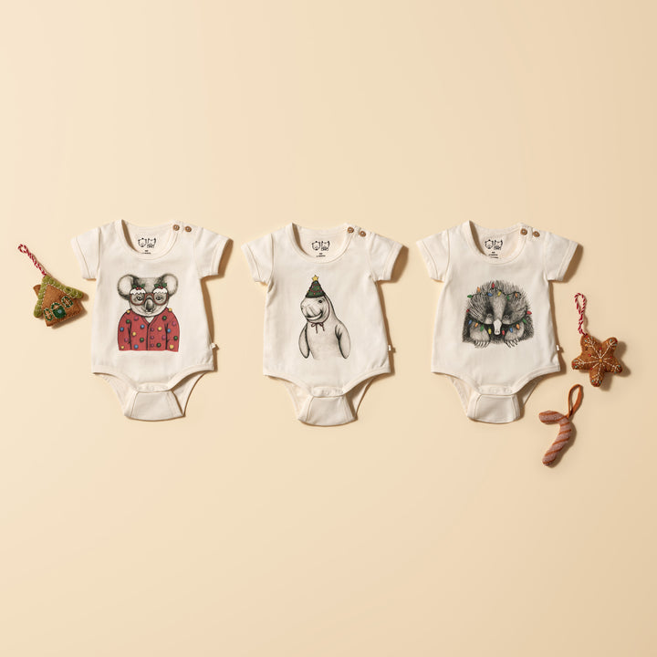 Wilson and Frenchy Koala Organic Christmas Bodysuit