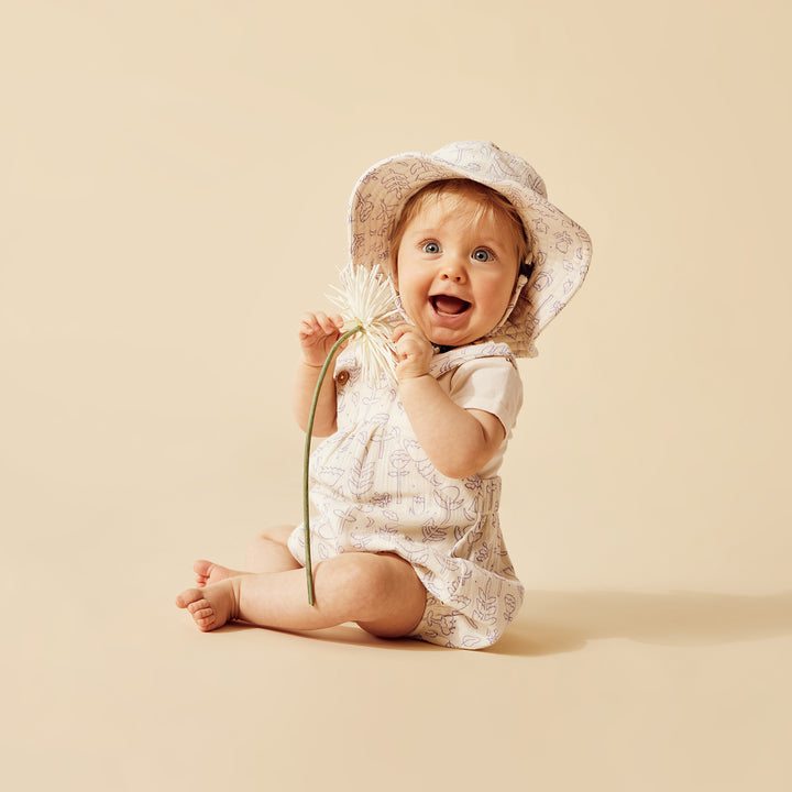 Wilson and Frenchy Flow Organic Crinkle Tie Playsuit