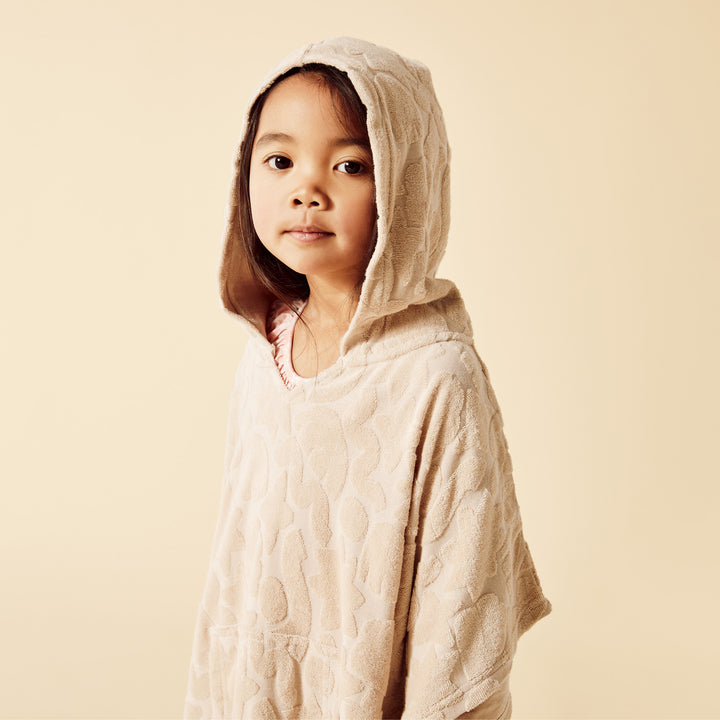 Wilson and Frenchy Pattern Play Organic Terry Hooded Poncho