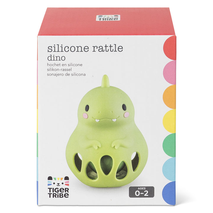 Silicone Rattle - Dino