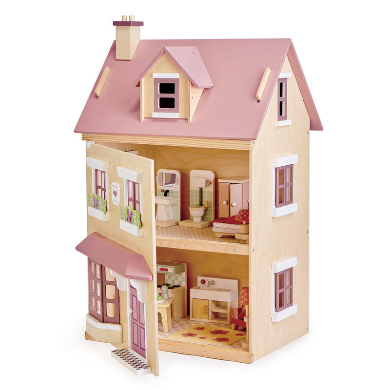 Foxtail Villa Doll House With Furniture - Redsigned