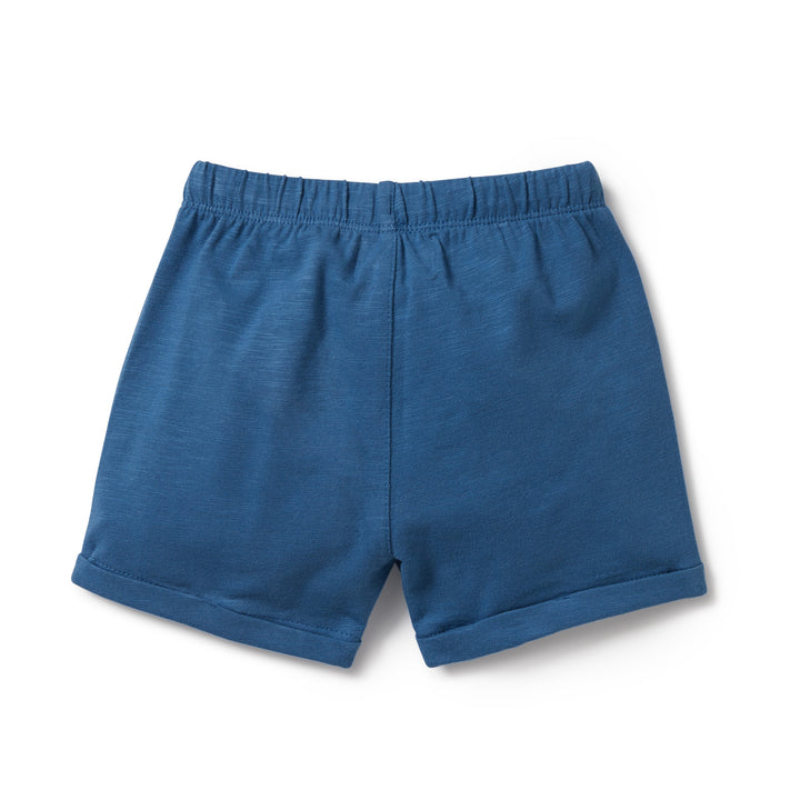 Wilson and Frenchy Dark Blue Organic Tie Front Short