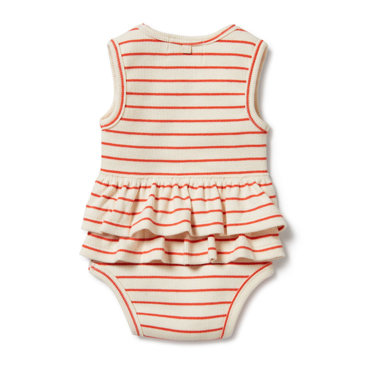 Wilson and Frenchy Petit Rouge Organic Ruffle Bodysuit