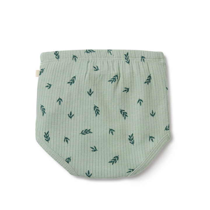 Wilson and Frenchy Falling Leaf Organic Rib Nappy Pant