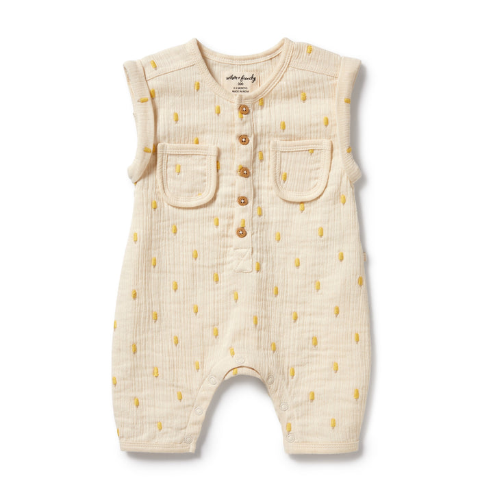 Wilson and Frenchy Ice Pops Organic Crinkle Growsuit