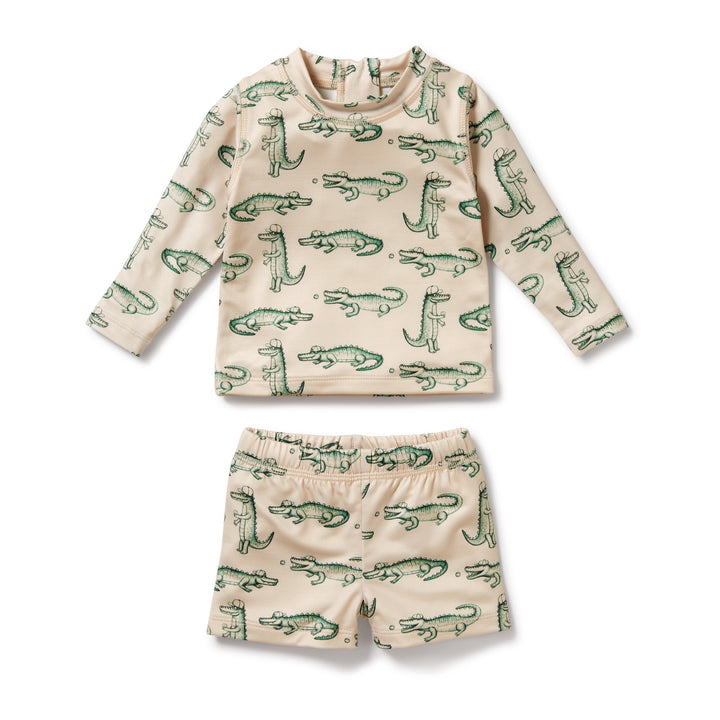 Wilson and Frenchy Little Croc Rashie Swim Set