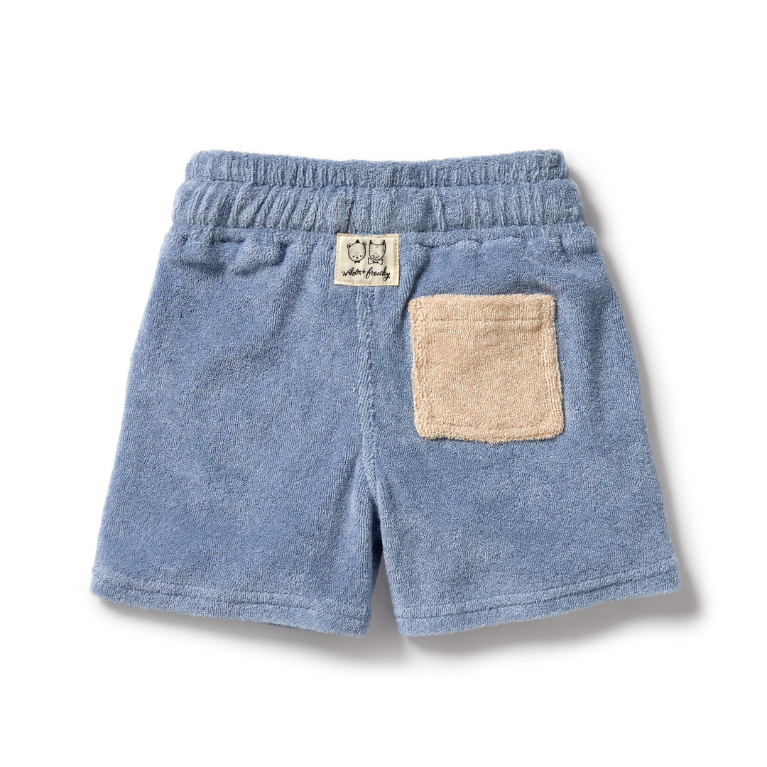 Wilson and Frenchy Dusty Blue Organic Terry Short