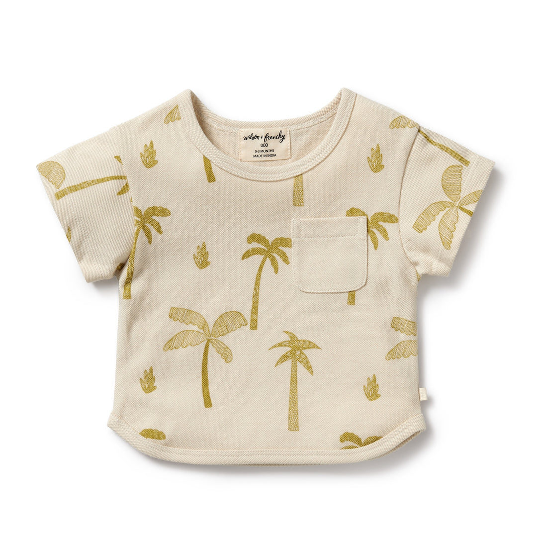 Wilson and Frenchy Palm Days Organic Tee - Natural