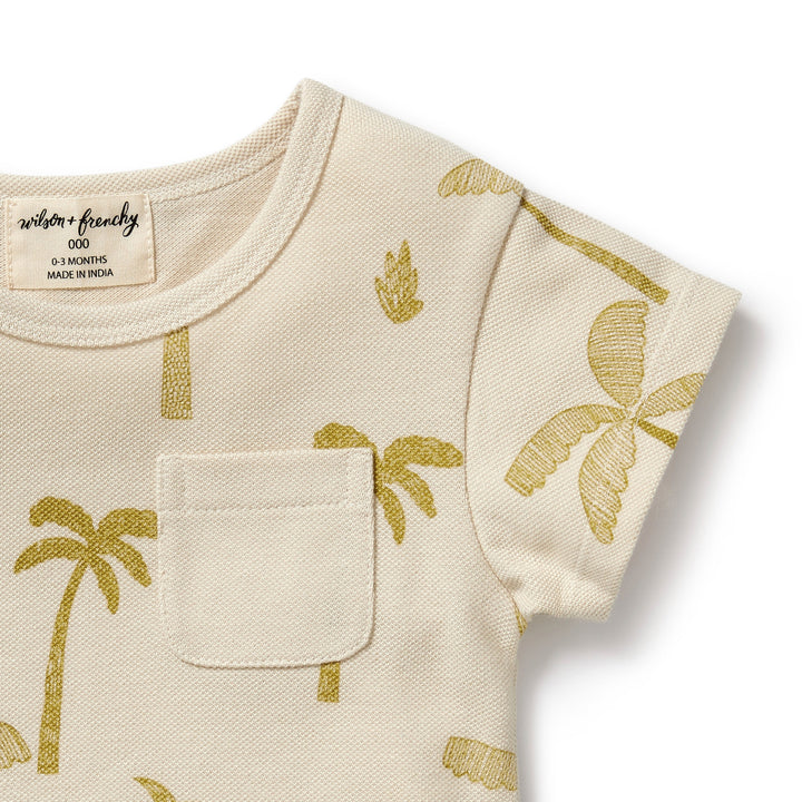 Wilson and Frenchy Palm Days Organic Tee - Natural