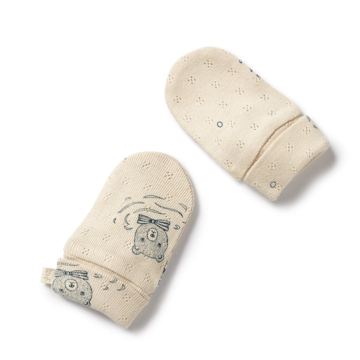 Wilson and Frenchy Little Bear Organic Pointelle Mittens