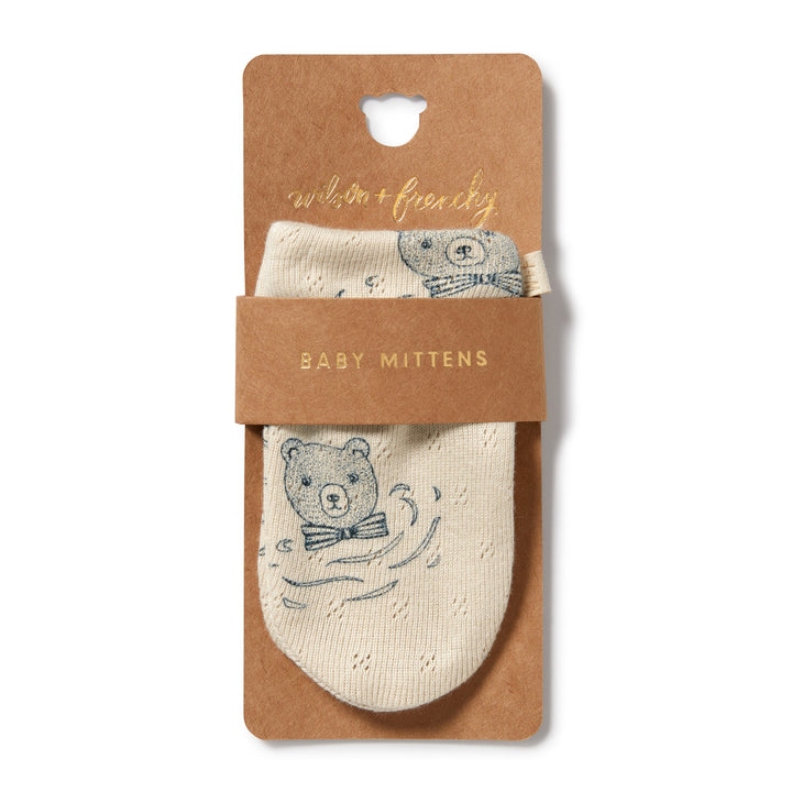 Wilson and Frenchy Little Bear Organic Pointelle Mittens