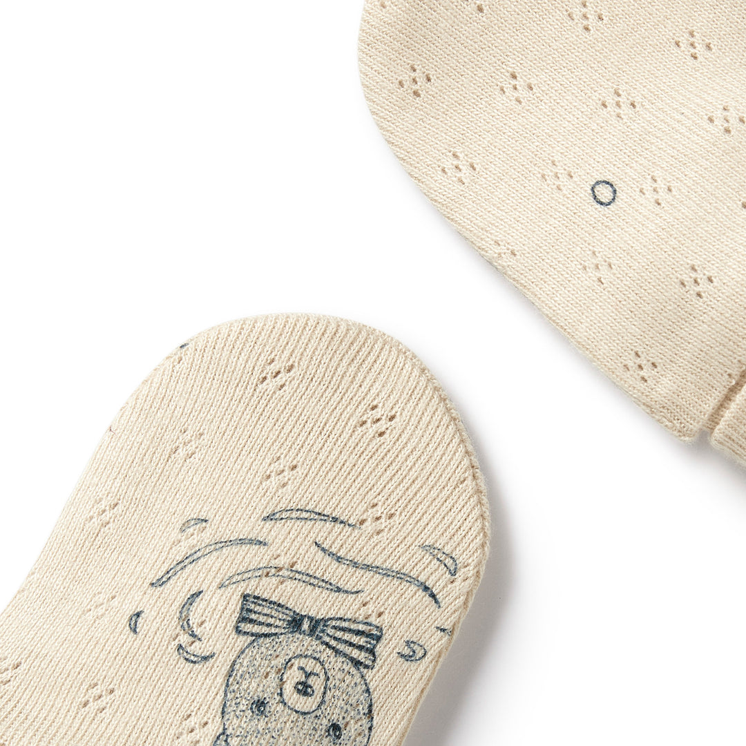 Wilson and Frenchy Little Bear Organic Pointelle Mittens